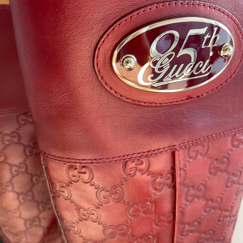 Gucci 85 anniversary Guccissima brown leather boot - Picture 2 of 7